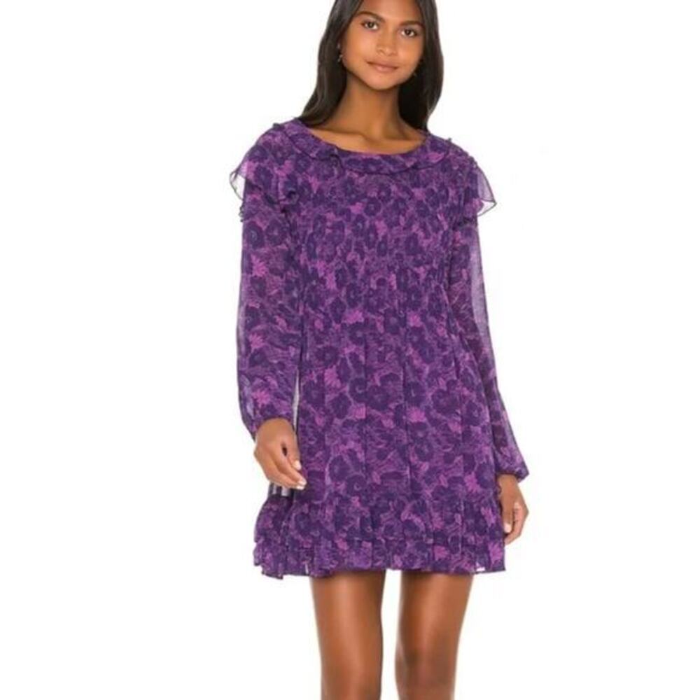 New! Free People These Dreams purple Mini Dress, XS
